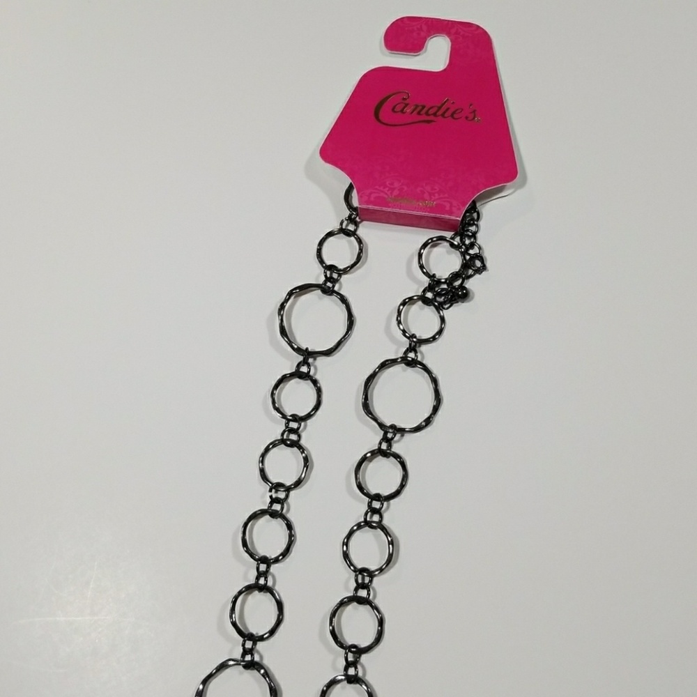 Candies black-silver ring necklace - Picture 2 of 4